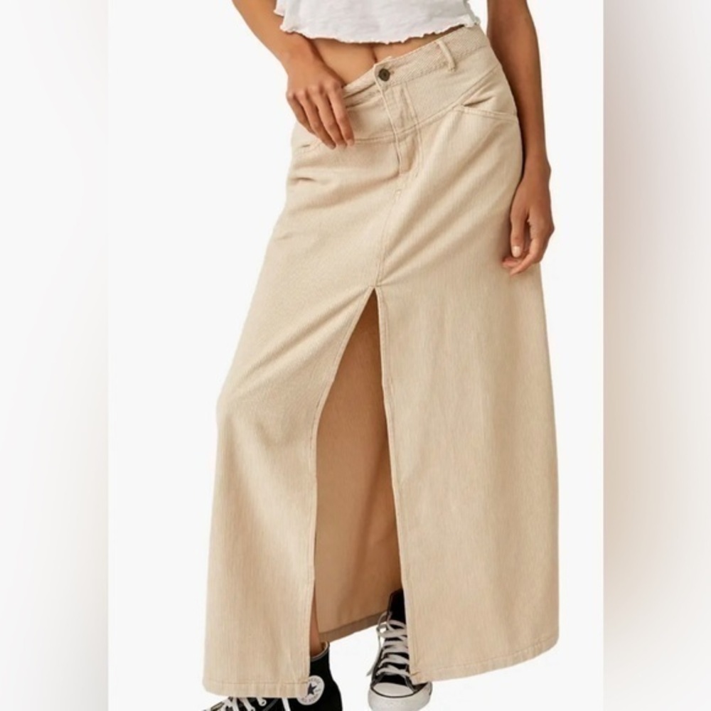 We The Free As You Are Corduroy Maxi Skirt.NWT